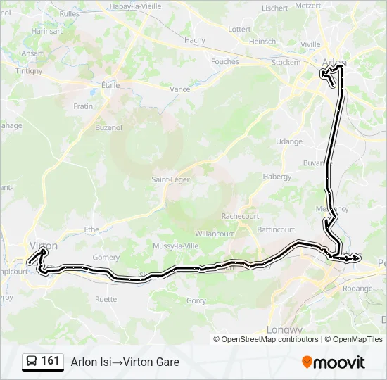 161 Bus Line Map