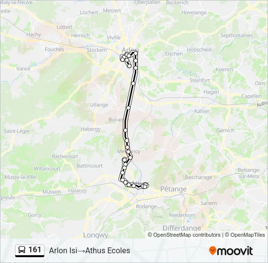 161 Bus Line Map
