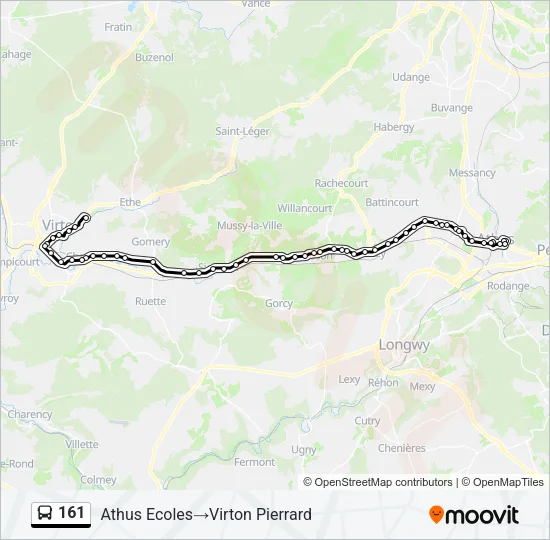 161 Bus Line Map