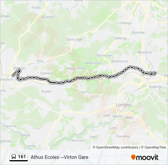161 Bus Line Map