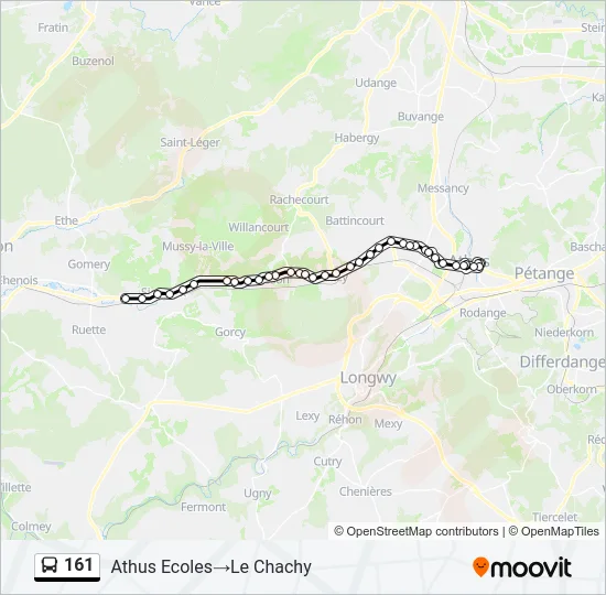 161 Bus Line Map