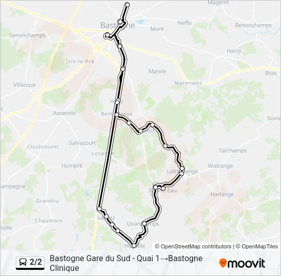 2/2 Bus Line Map