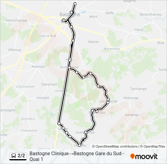 2/2 Bus Line Map