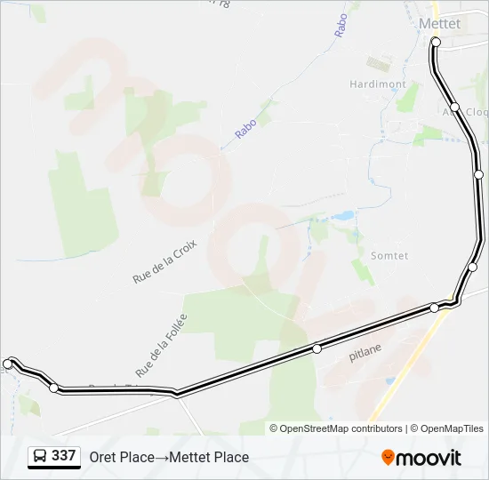 337 Bus Line Map