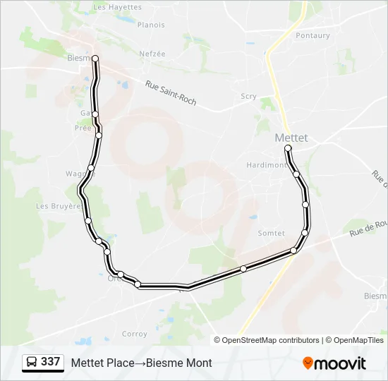 337 Bus Line Map