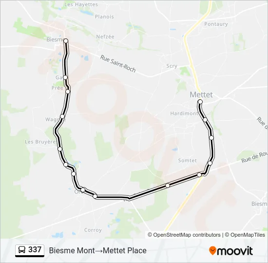 337 Bus Line Map
