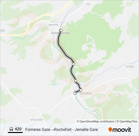 420 bus Line Map