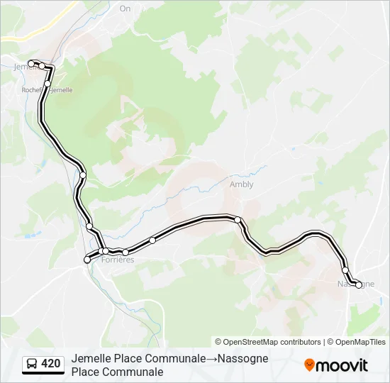 420 Bus Line Map
