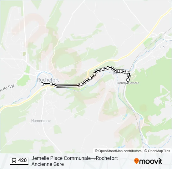 420 Bus Line Map