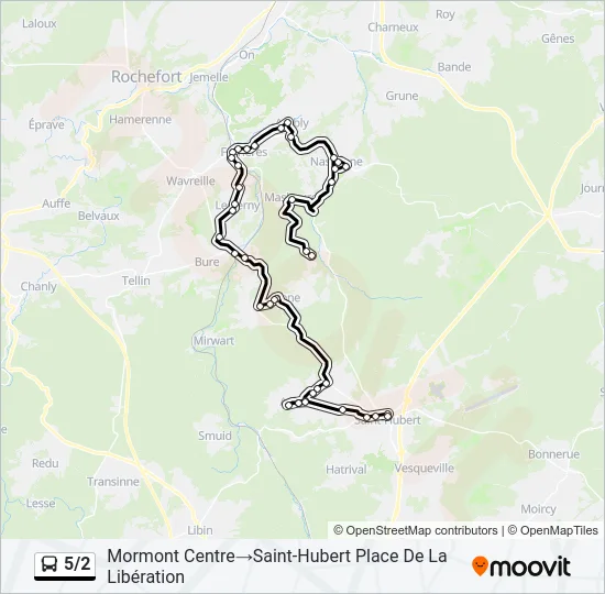 5/2 Bus Line Map
