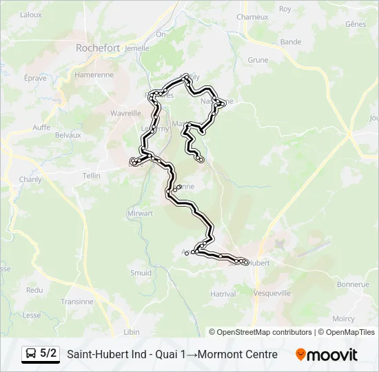 5/2 Bus Line Map