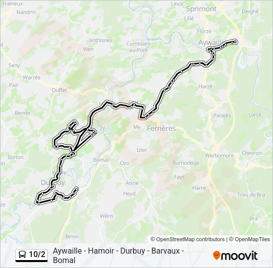 10/2 Bus Line Map