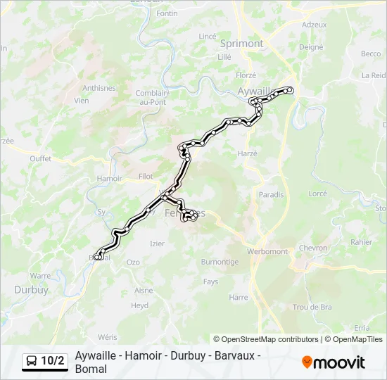 10/2 Bus Line Map