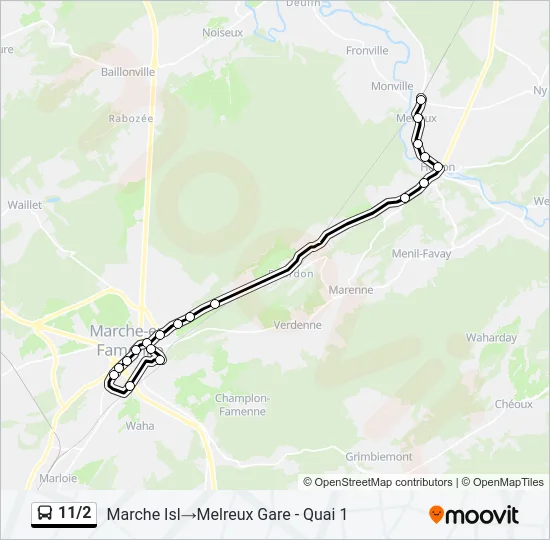 11/2 Bus Line Map