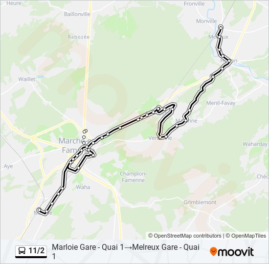 11/2 bus Line Map