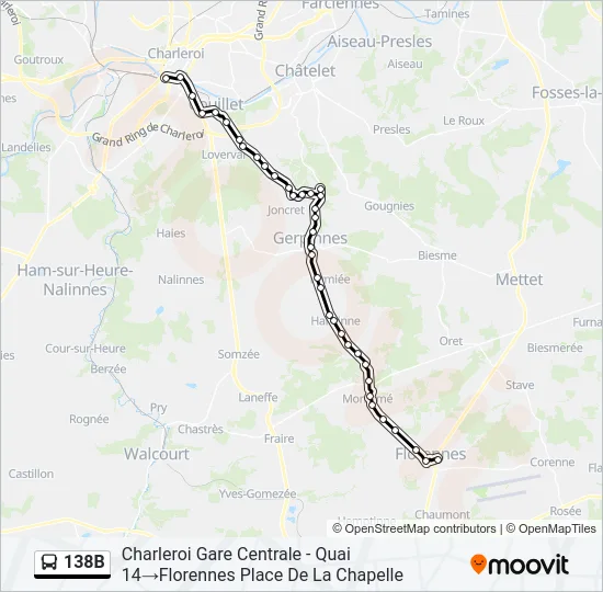 138B Bus Line Map