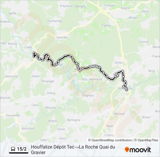 15/2 bus Line Map