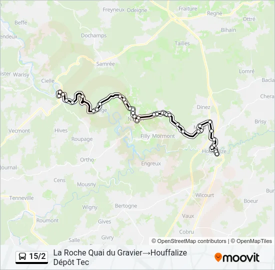 15/2 Bus Line Map