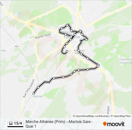 15/4 Bus Line Map