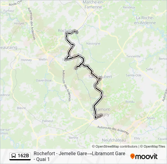 162B Route: Schedules, Stops & Maps - Rochefort - Jemelle Station‎→ ...