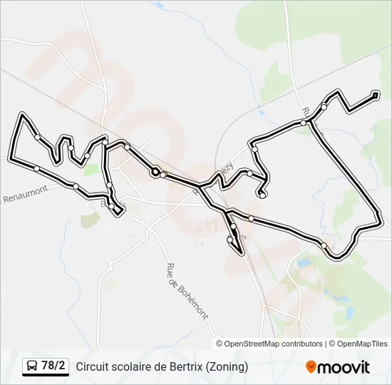 78/2 Bus Line Map