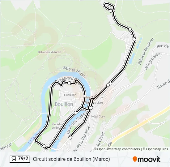 79/2 Bus Line Map