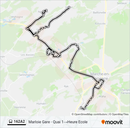 162A2 Bus Line Map