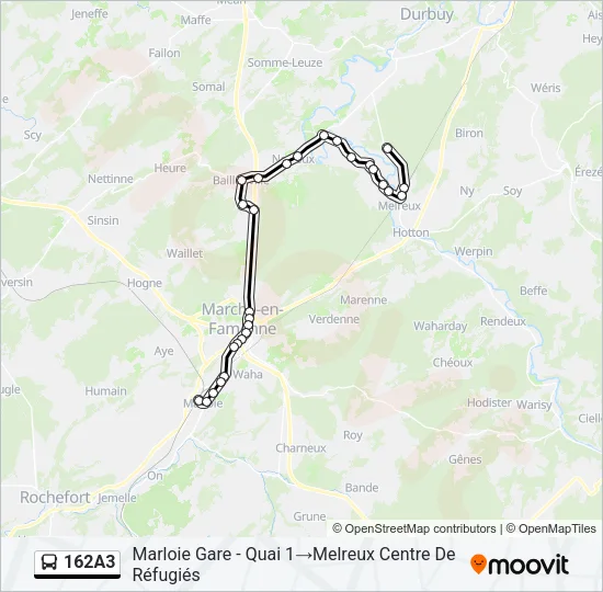 162A3 Bus Line Map