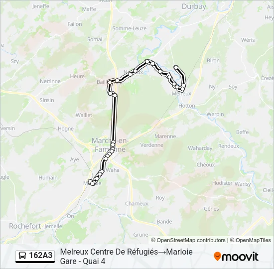 162A3 Bus Line Map
