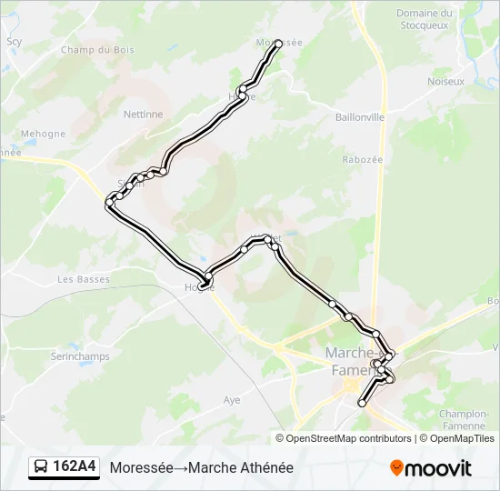 162A4 Bus Line Map