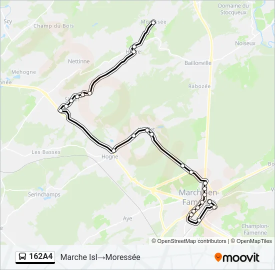 162A4 Bus Line Map