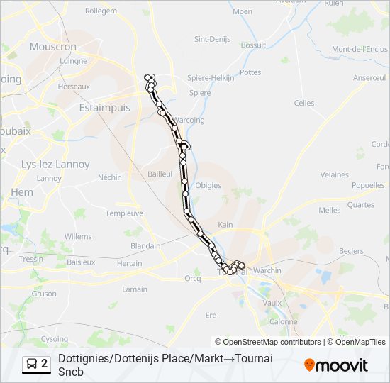 2 bus Line Map