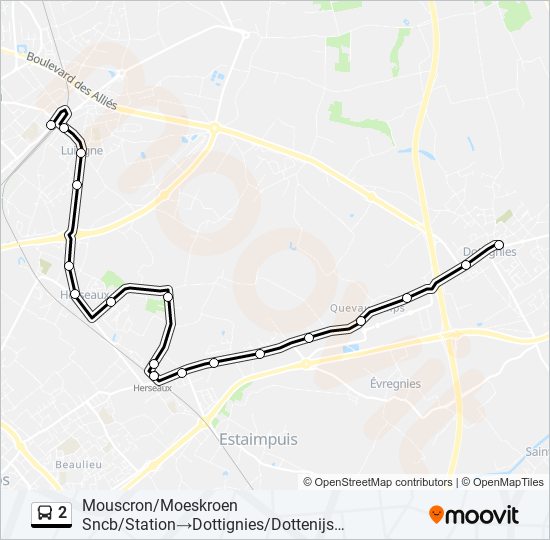 2 bus Line Map