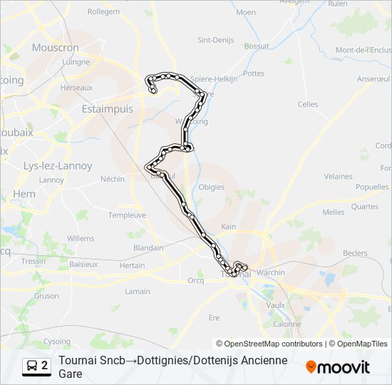 2 bus Line Map