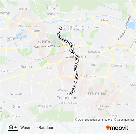 4 Bus Line Map