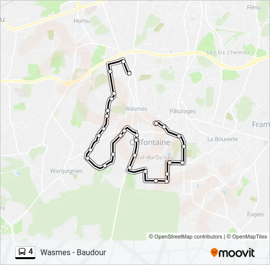 4 Bus Line Map