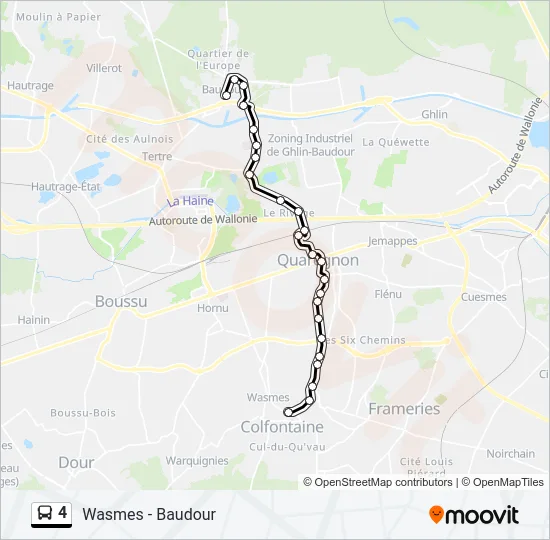 4 Bus Line Map