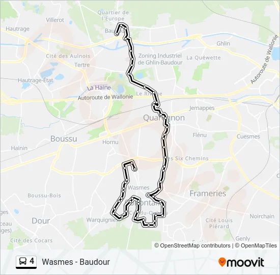 4 Bus Line Map