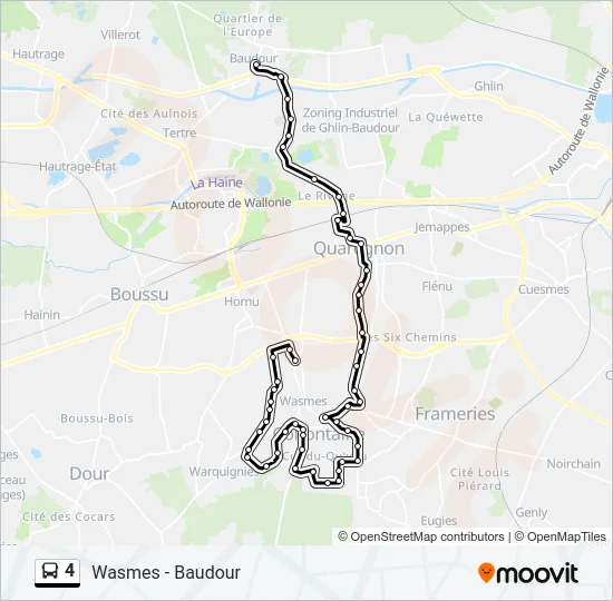 4 Bus Line Map