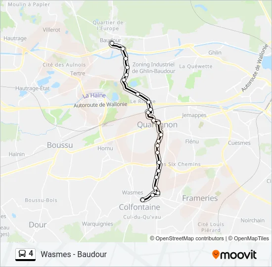 4 Bus Line Map