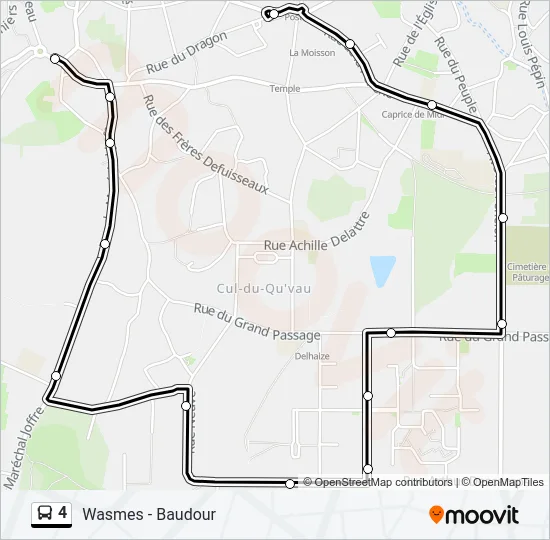 4 Bus Line Map