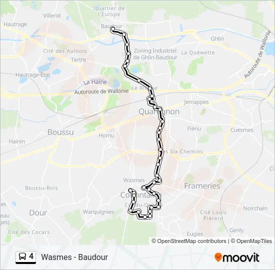 4 Bus Line Map