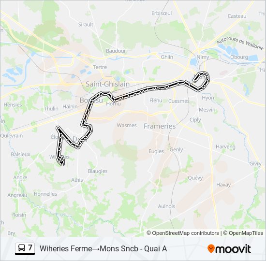 7 bus Line Map