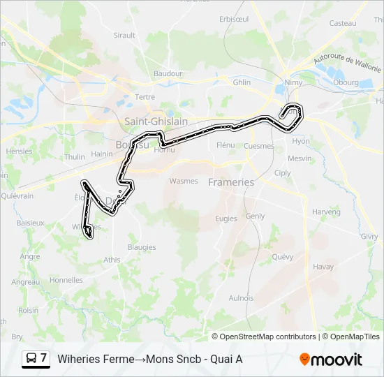7 Bus Line Map