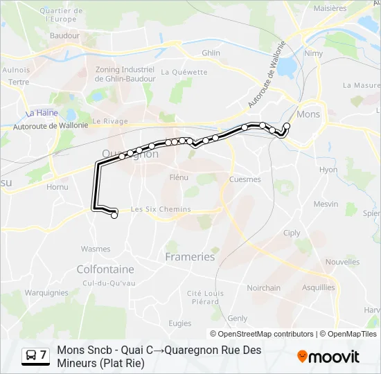7 Bus Line Map
