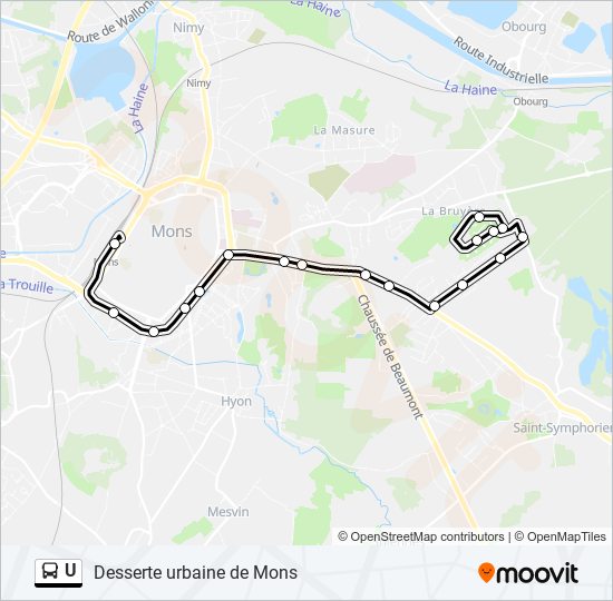 U bus Line Map