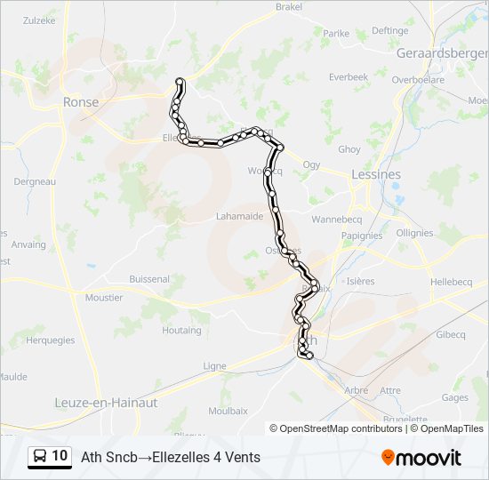 10 bus Line Map