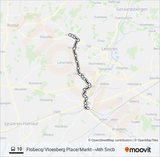 10 bus Line Map