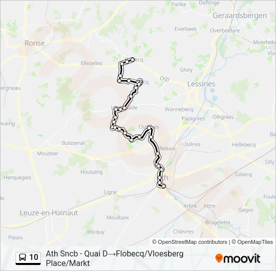 10 Bus Line Map