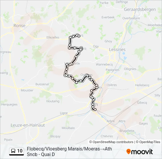 10 Bus Line Map